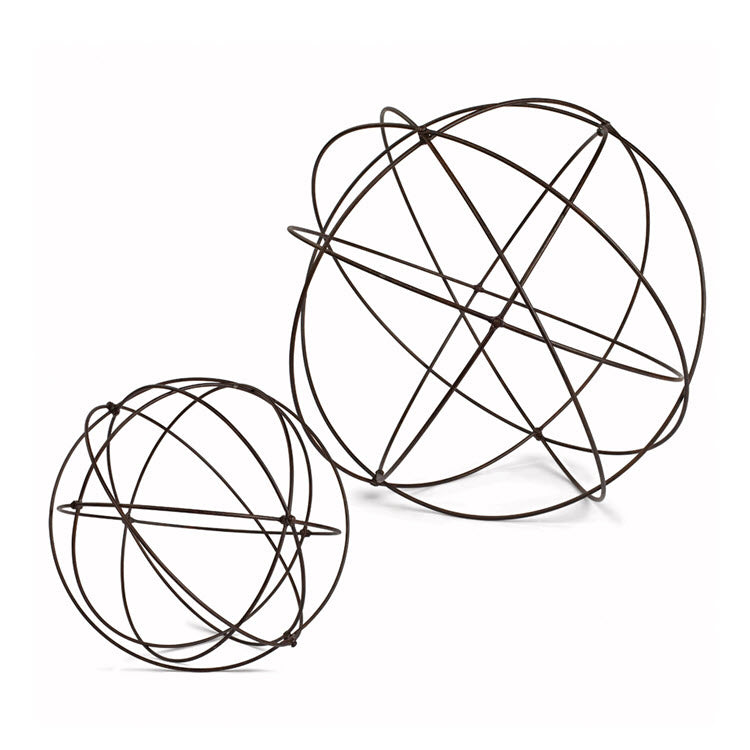 Wire Garden Spheres Set/4